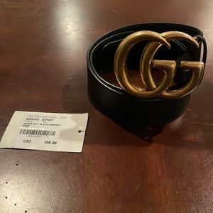 Gucci belt price is firm.